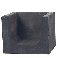 U-Hoeksteen 40x50x40 cm zwart