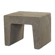 U-Steen 40x50x40 cm grijs