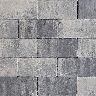 Design brick 8 cm nero/grey mini facet komo