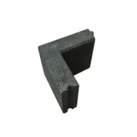 opsluitband hoekstuk 6x20 zwart