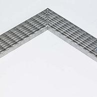 Glassline rvs hoekstuk + maasrooster