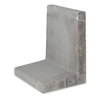 Betonnen L-element 50x50x100 grijs