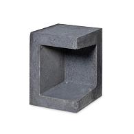 Betonnen U-hoekelement 30x30x40 cm zwart