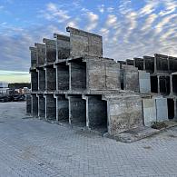 Keerwand gebruikt 155x100x115 Grijs, hoogte x lengte x voet in cm. Deventer