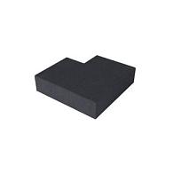 Schellevis oud hollandse trap hoekstuk 90° (37/15) binnen carbon 60x60 cm