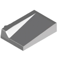 Invalide-inritblok 13/15 17/8X75X50 links grijs visbek