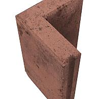 Opsluitband hoekstuk 7x40 cm roestbruin