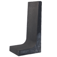 L-Element 100x50x40 cm zwart
