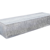 Oud Hollandse zitelement recht 200x60x40 cm grijs