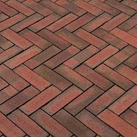 DF80 Lumino gebakken dikformaat rood-paars genuanceerd