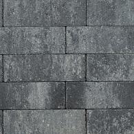 Longstone opritsteen 7 cm grijs/zwart