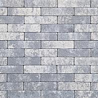 Waalformaat strak 20x5x6 cm grijs/zwart komo