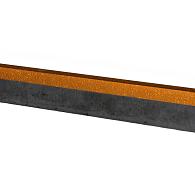 U-profiel gelijkzijdig opsluitband 5cm corten 300x5,17x5,1x5,4