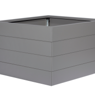 Bloembak poedercoat taupe 240x240x56