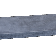 Rustico vijverrand linea 100x20x3 cm Verzoet-Gevibreerd