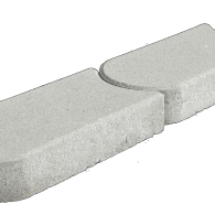 Kantsteen graskant grijs 33x16x4,5cm