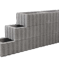 Rechthoekflor grijs 40x60x25cm