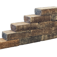 Pilestone line walnut 40x15x10 cm