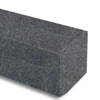Gabbro stapelblokken 12x12x50 cm gezaagd, gevlamd met facet