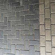 Gebruikte betonklinkers 21x10,5x8 Den Haag Grijs - Zwart (op pallets)