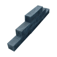 Stapelblok oudhollands 12x20x100 zwart