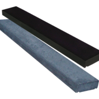 muurafdekb vlak 15x100x5 zwart gecoat