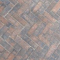 GDF 24x8x8 cm bruin/zwart (zonder facet, met deklaag)