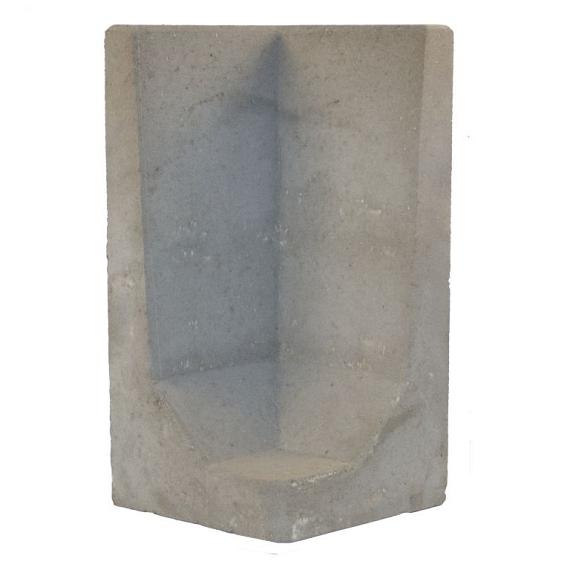 L-Hoeksteen 80x40x40 cm grijs
