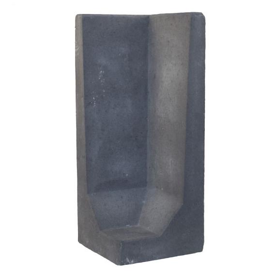 L-Hoeksteen 100x40x40 cm zwart