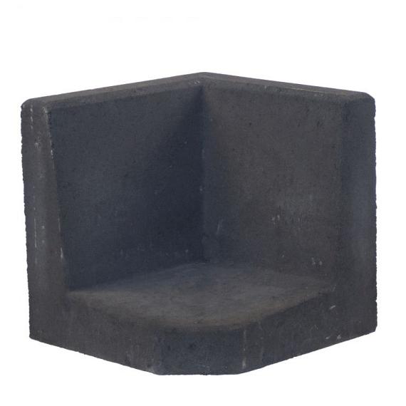 L-Hoeksteen 40x40x40 cm zwart