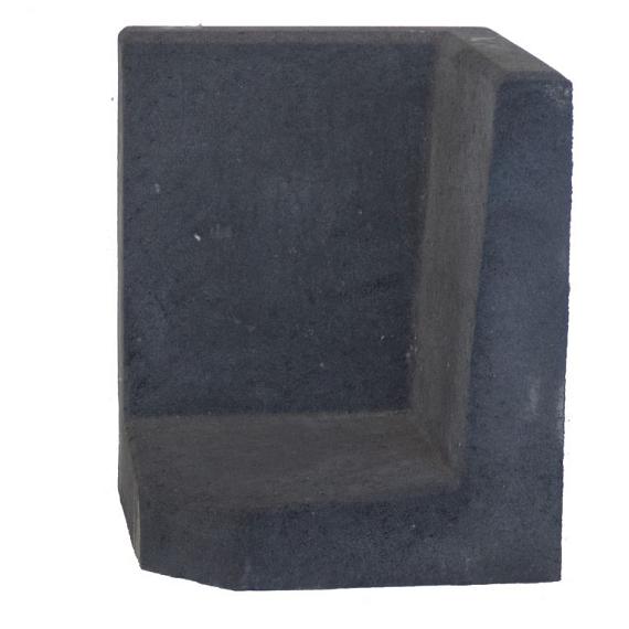 L-Hoeksteen 50x40x40 cm zwart