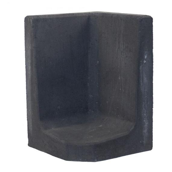 L-Hoeksteen 60x40x40 cm zwart