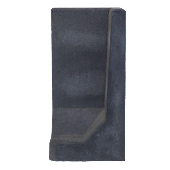 L-Hoeksteen 80x40x40 cm zwart