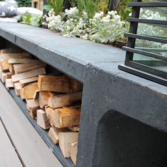 U-Steen 40x50x40 cm zwart