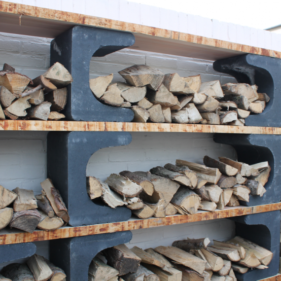 U-Steen 40x50x40 cm zwart