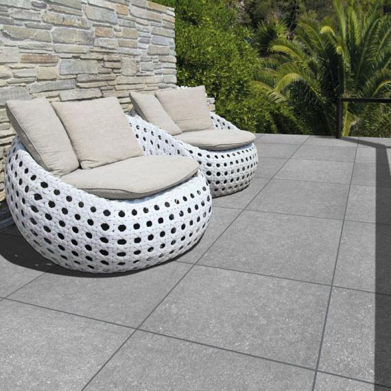 GeoCeramica® 60x60x4 BB stone  Light Grey