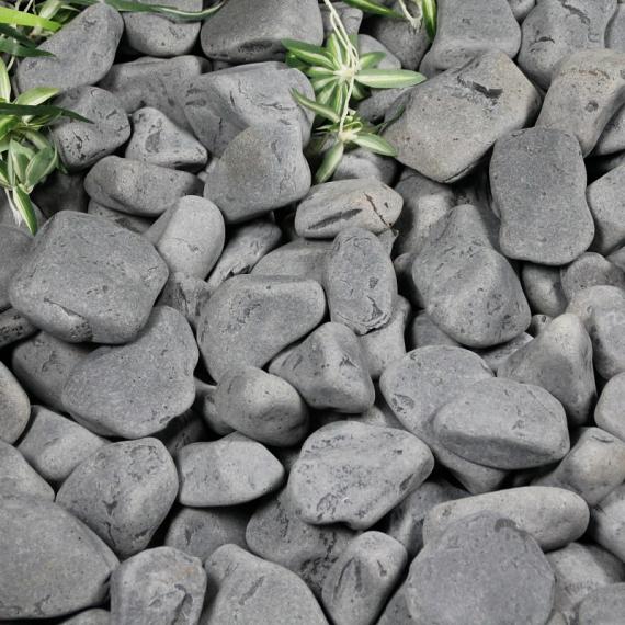 Beach pebbles 30-60 antraciet / zwart