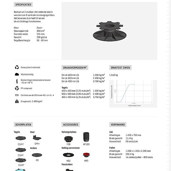 Solidor Comfort verstelbare drager PV 5/8 (50-80 mm)