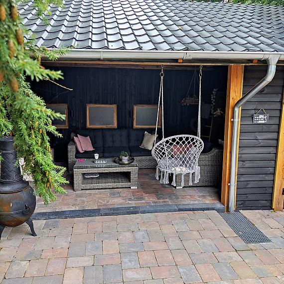 Antieke trommel 20x30x6 cm oud bruin (voorheen bruin gv)