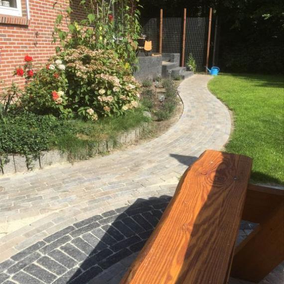 Antieke trommel dikformaat 6 cm musselkalk