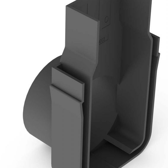 ACO Slimline eindplaat met zijuitloop 50 mm