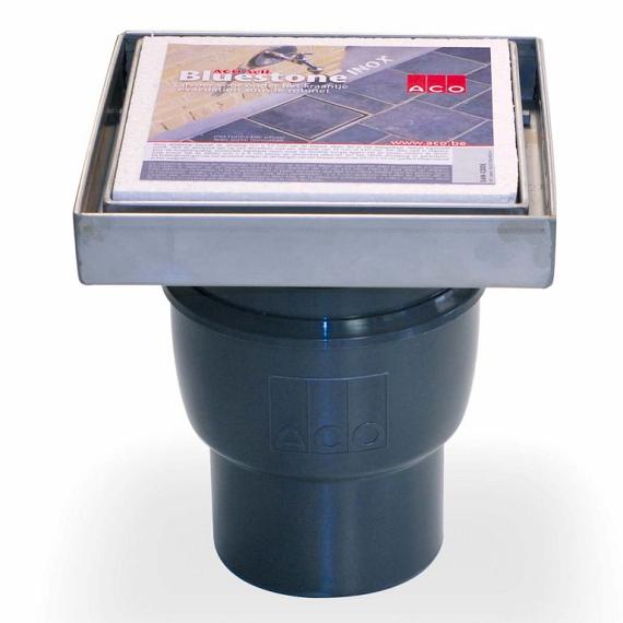 BlueStone put RVS opzet +onderuitlaat