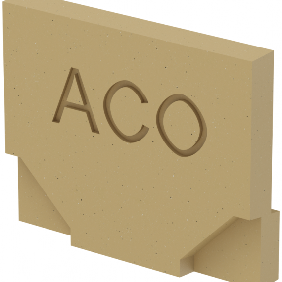 ACO Euroline eindplaat