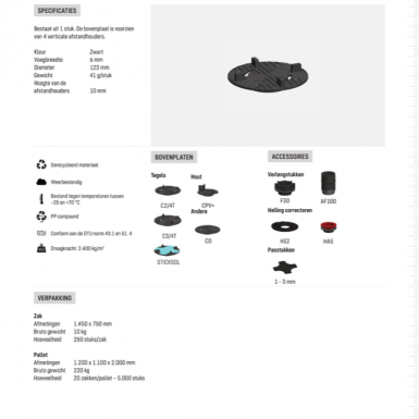 Solidor Comfort bovenplaat C6/4T