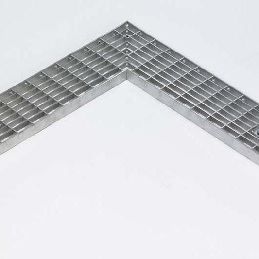 Glassline RVS hoekstuk + maasrooster