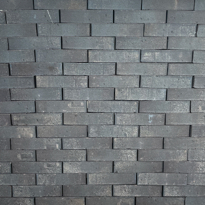 Gebakken Waalformaat Vantablack Zwart Antraciet - Zwart Ongetrommeld