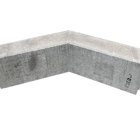 Opsluitband hoekstuk 10x20x40 cm 135' grijs