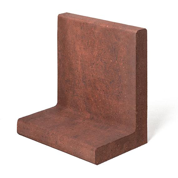 Betonnen L-element 50x50x120 roestbruin
