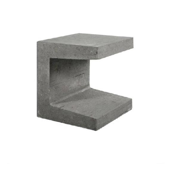 Betonnen U-element 30x30x40 grijs