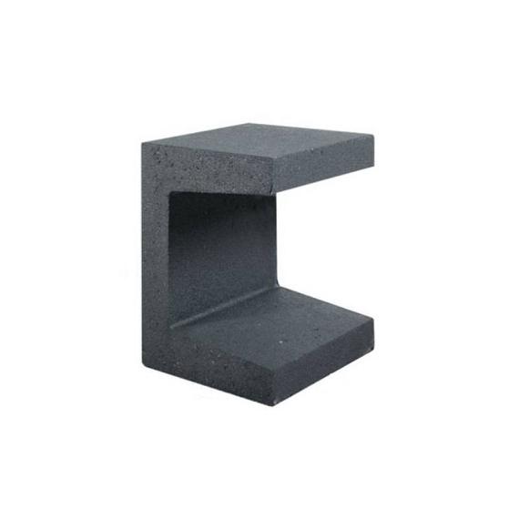 Betonnen U-element 30x30x40 zwart